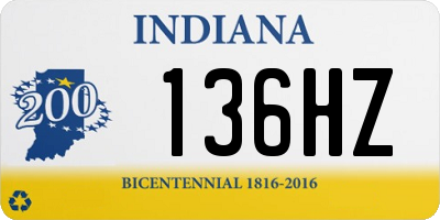 IN license plate 136HZ