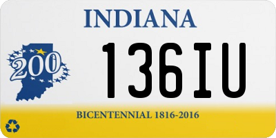 IN license plate 136IU