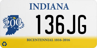 IN license plate 136JG