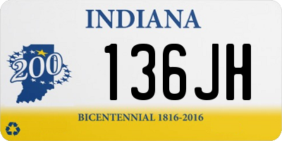 IN license plate 136JH