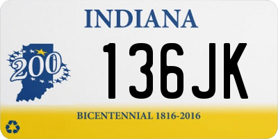 IN license plate 136JK