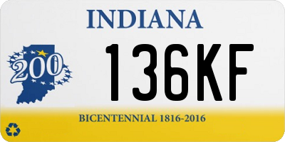 IN license plate 136KF