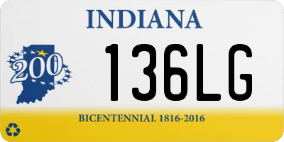 IN license plate 136LG
