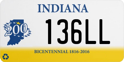 IN license plate 136LL