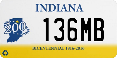 IN license plate 136MB