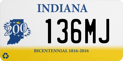 IN license plate 136MJ