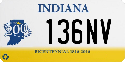 IN license plate 136NV