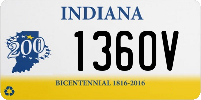 IN license plate 136OV