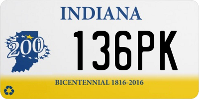 IN license plate 136PK