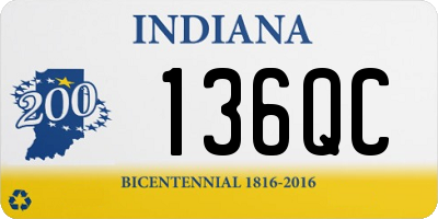 IN license plate 136QC