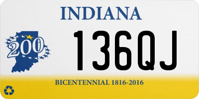 IN license plate 136QJ