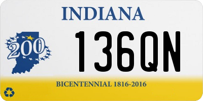 IN license plate 136QN