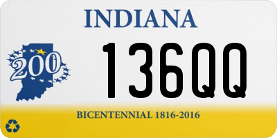 IN license plate 136QQ