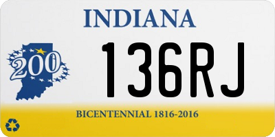 IN license plate 136RJ