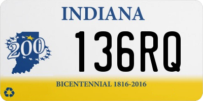 IN license plate 136RQ