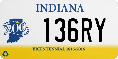 IN license plate 136RY
