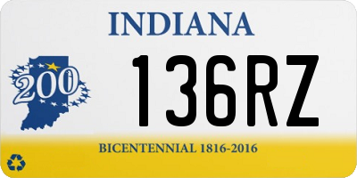 IN license plate 136RZ