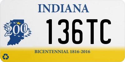 IN license plate 136TC