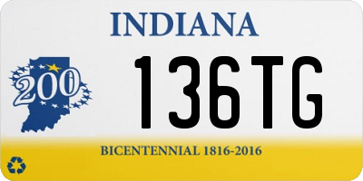 IN license plate 136TG