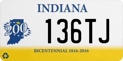 IN license plate 136TJ