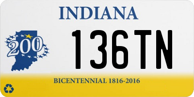 IN license plate 136TN