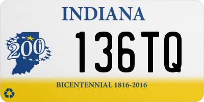 IN license plate 136TQ