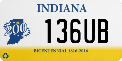IN license plate 136UB