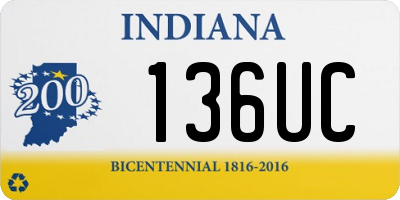 IN license plate 136UC
