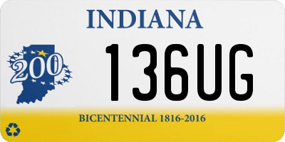 IN license plate 136UG