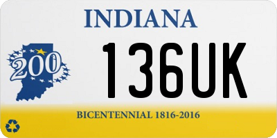 IN license plate 136UK