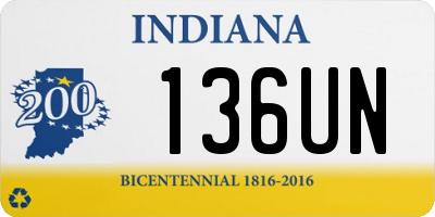 IN license plate 136UN