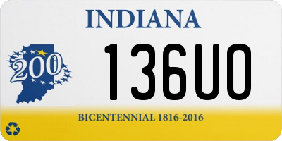 IN license plate 136UO