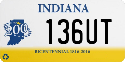 IN license plate 136UT