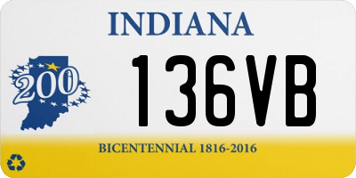 IN license plate 136VB