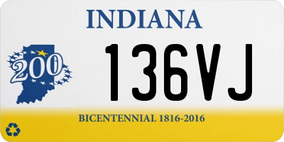 IN license plate 136VJ