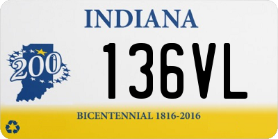 IN license plate 136VL