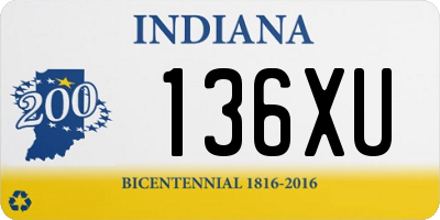 IN license plate 136XU