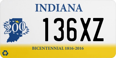 IN license plate 136XZ