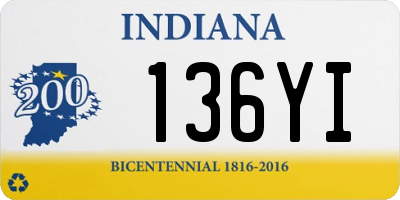 IN license plate 136YI