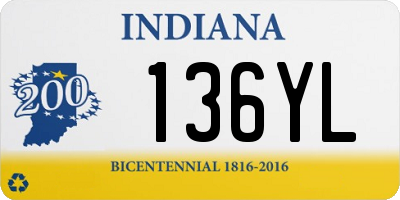 IN license plate 136YL