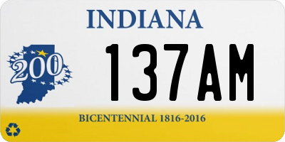 IN license plate 137AM