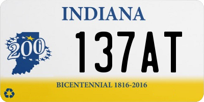 IN license plate 137AT