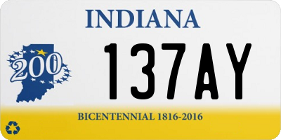 IN license plate 137AY