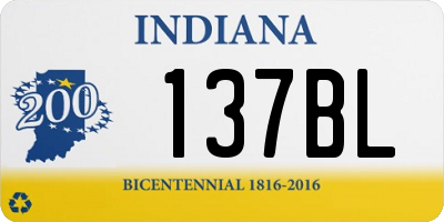 IN license plate 137BL