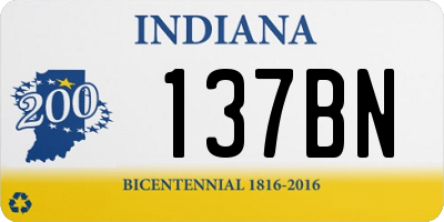 IN license plate 137BN