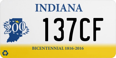 IN license plate 137CF