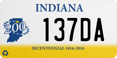 IN license plate 137DA