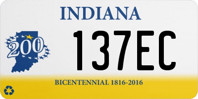 IN license plate 137EC