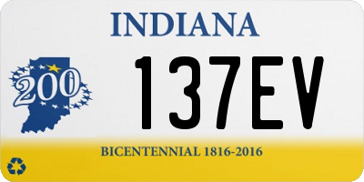 IN license plate 137EV