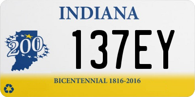 IN license plate 137EY